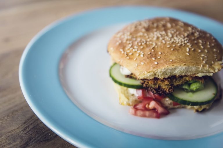 hamburguesa vegana de garbanzos