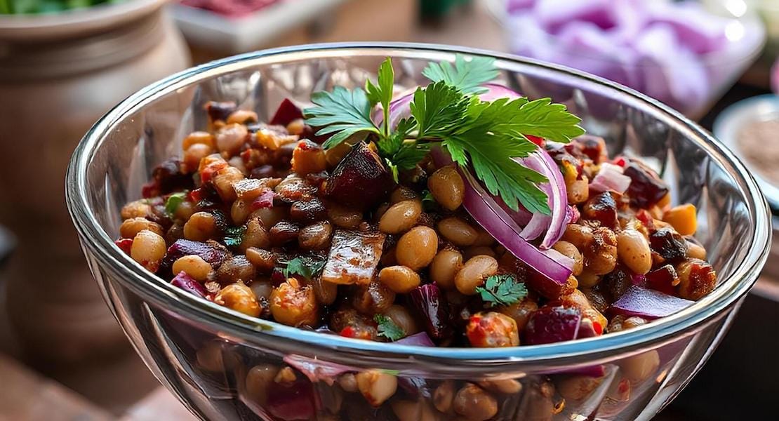 Ensalada de lentejas y remolacha