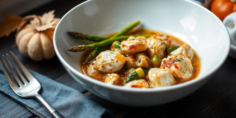 pollo con espárragos